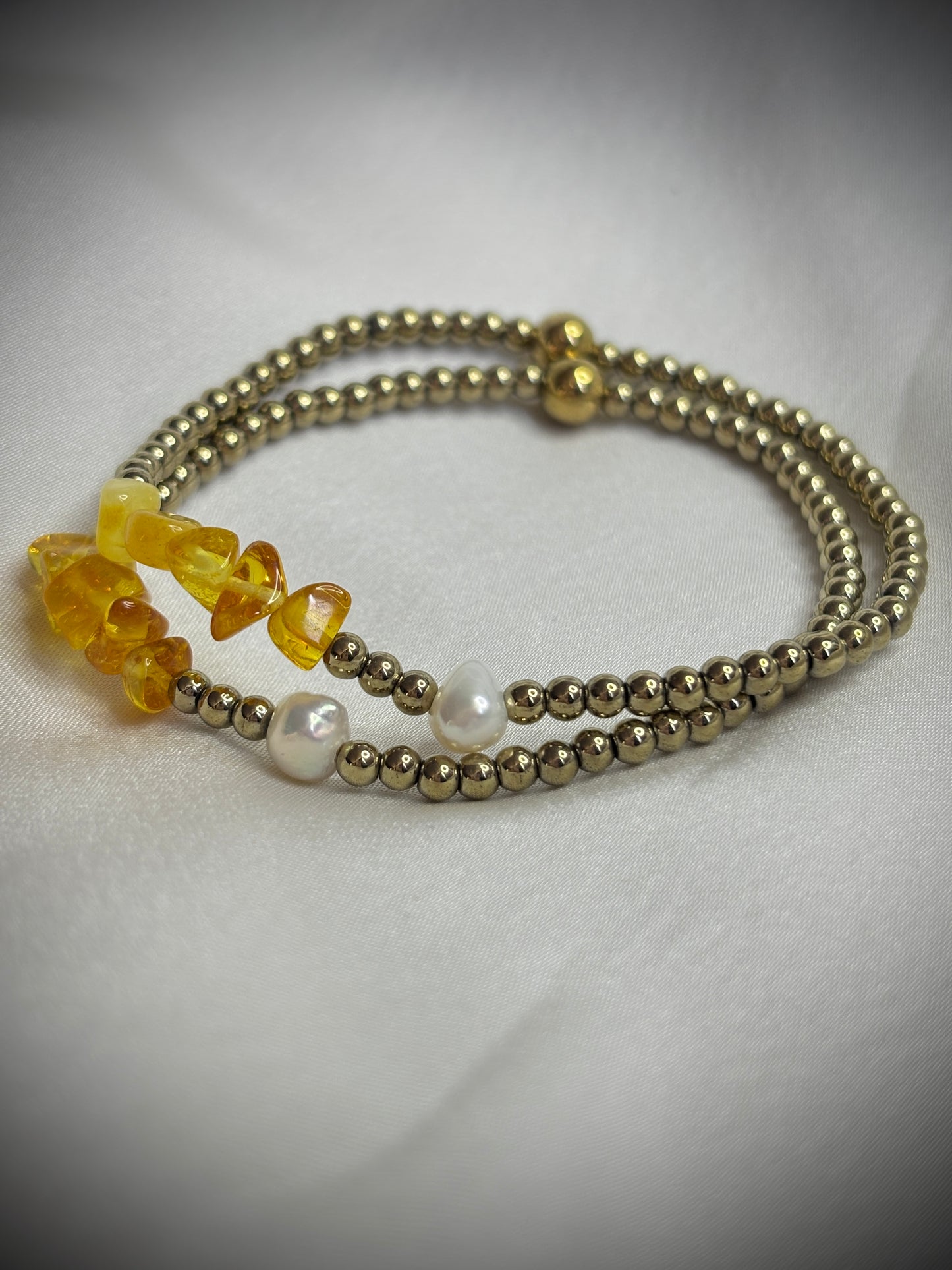 NEW Гривна Honey Pearl