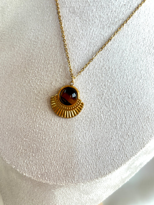 Колие Gold Tiger eye